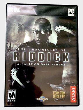 Chronicles of Riddick: Assault on Dark Athena PC Video Game 2009 Retro Atari